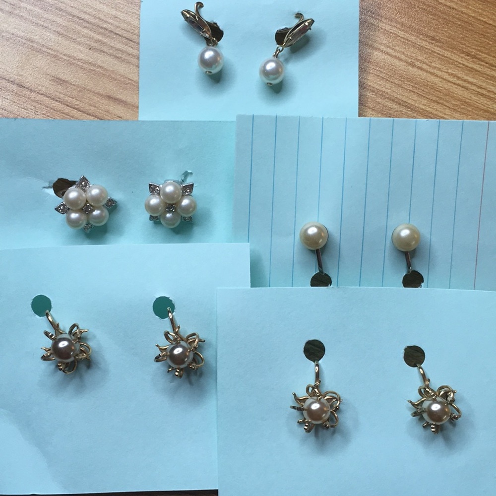 BUNDLE collection of clip on earrings